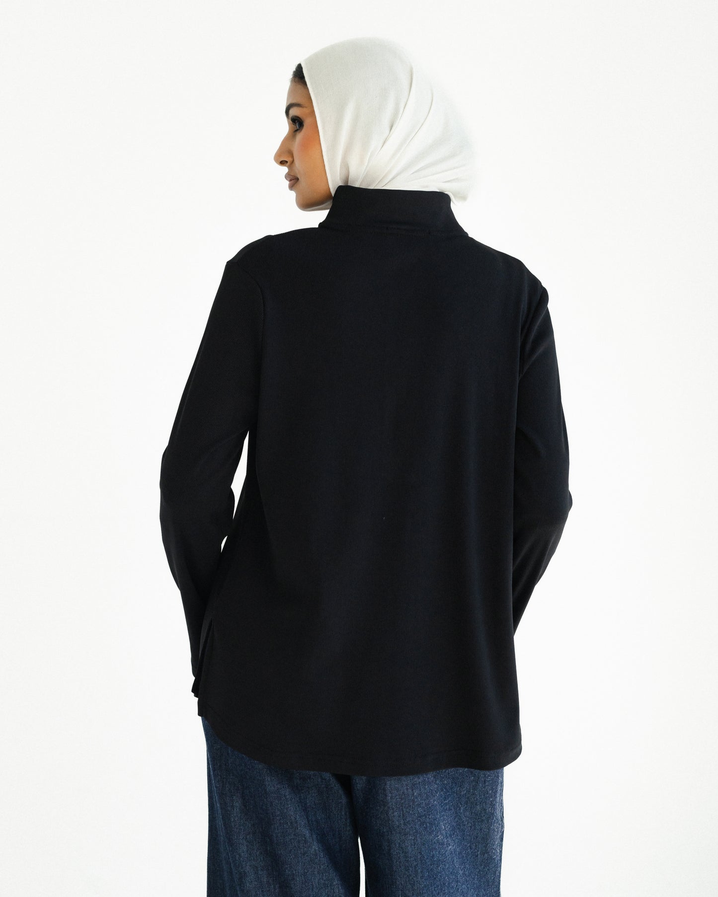 Noir Ribbed Top