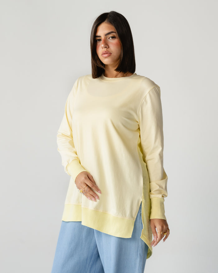 Butter Contrast Back Top