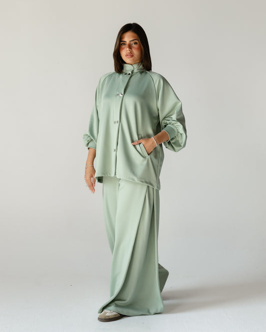 Mint Green Relaxed Snap Set