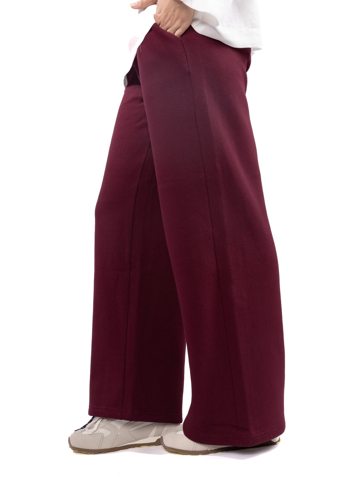 Burgundy Cozy Winter Sweat Pants