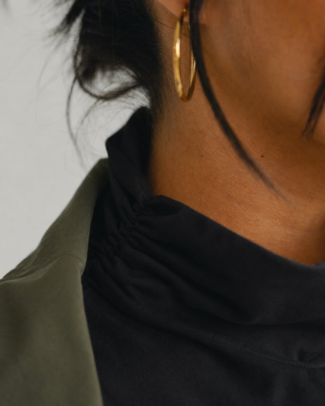 Black Mock-Neck Tank