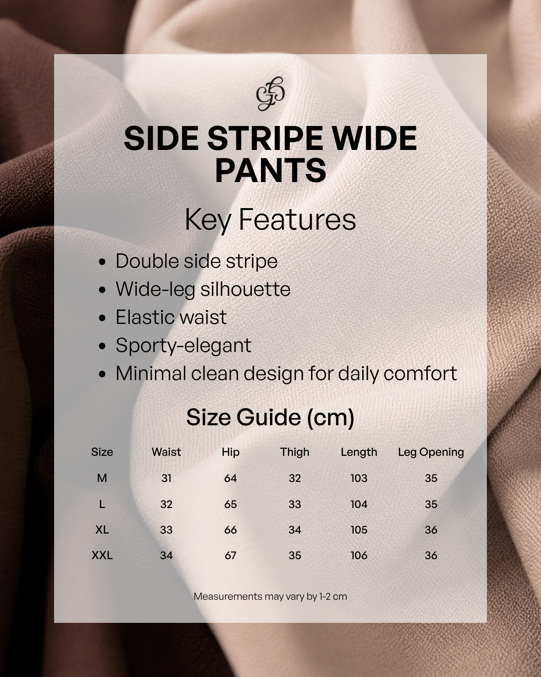 Side Stripe Wide Pants