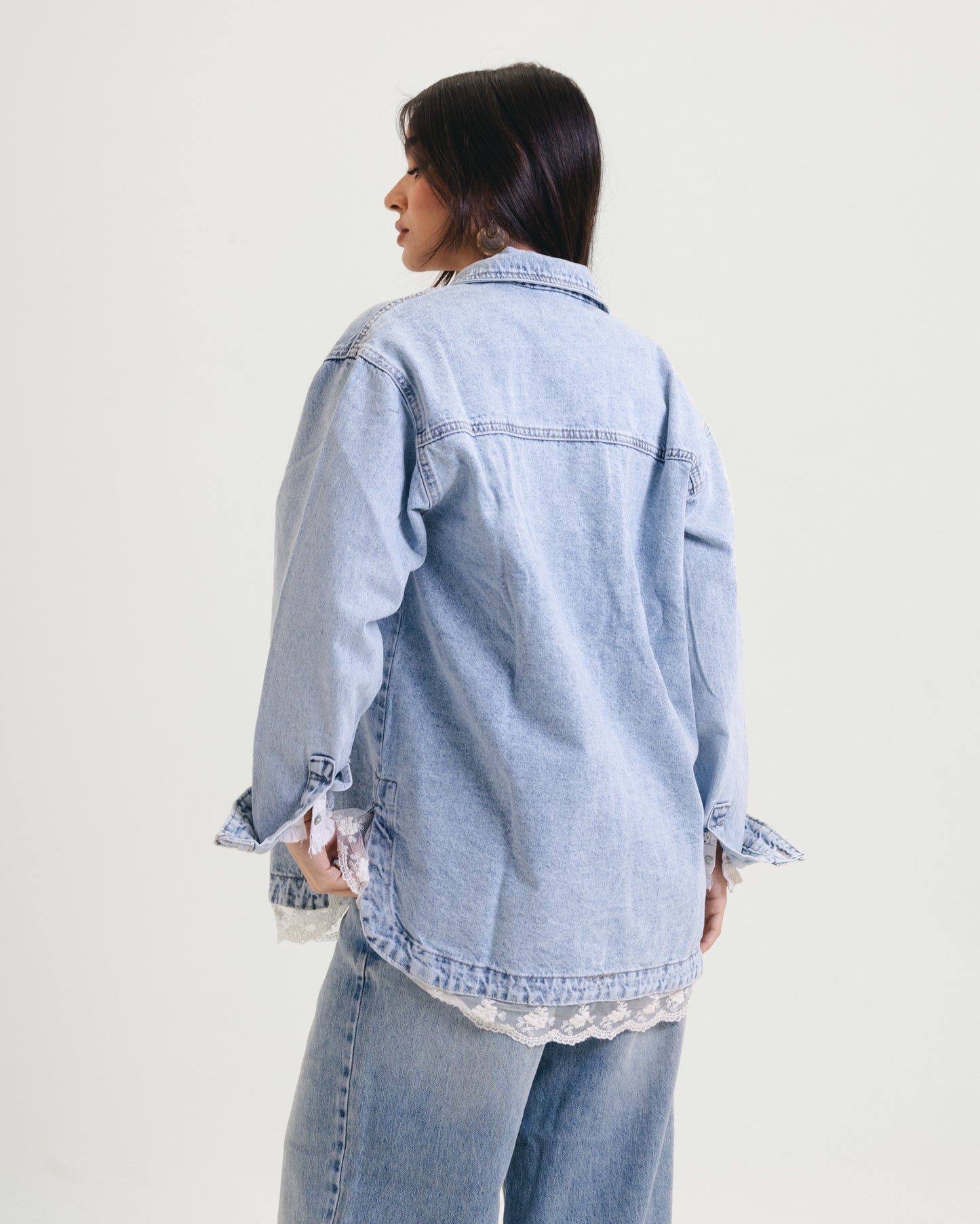 Sky Lace Denim Jacket