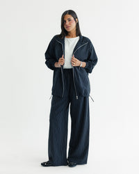 Midnight Pinstripe Set