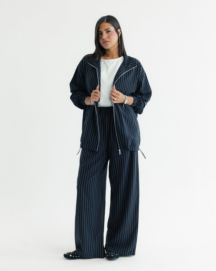 Midnight Pinstripe Set