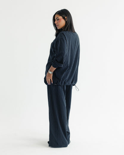 Midnight Pinstripe Set