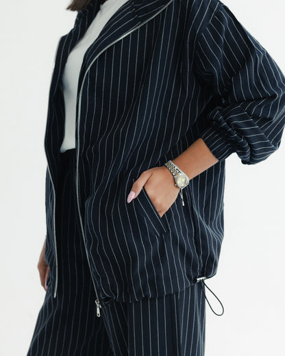 Midnight Pinstripe Set