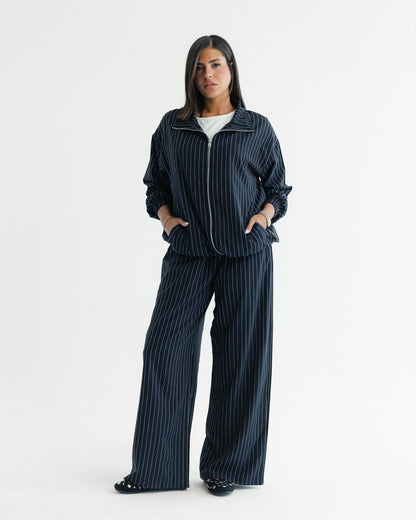Midnight Pinstripe Set