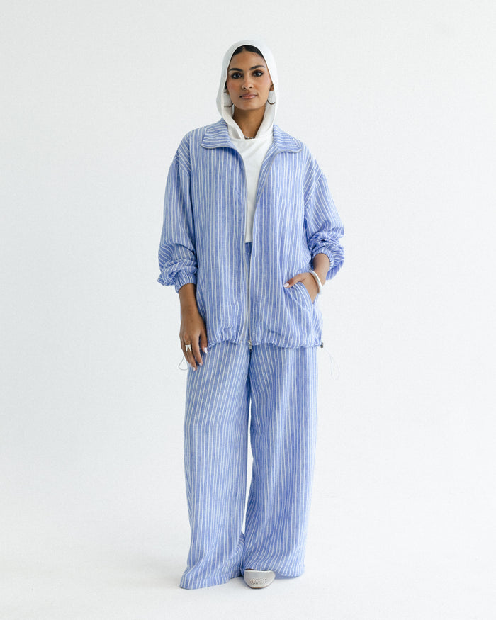 Sky Pinstripe Set