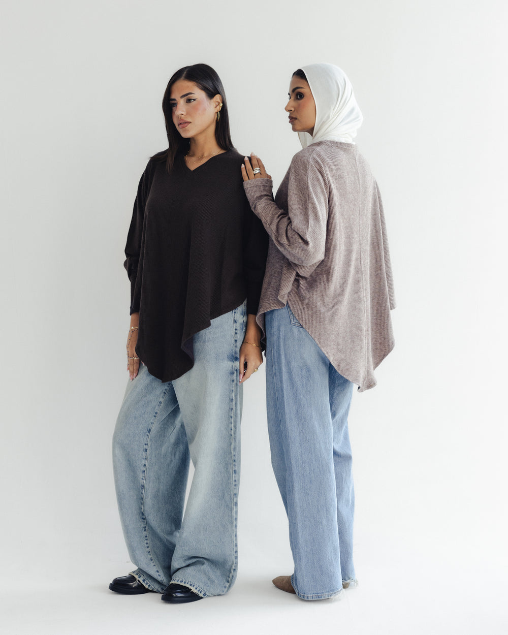 Draped Knit Top