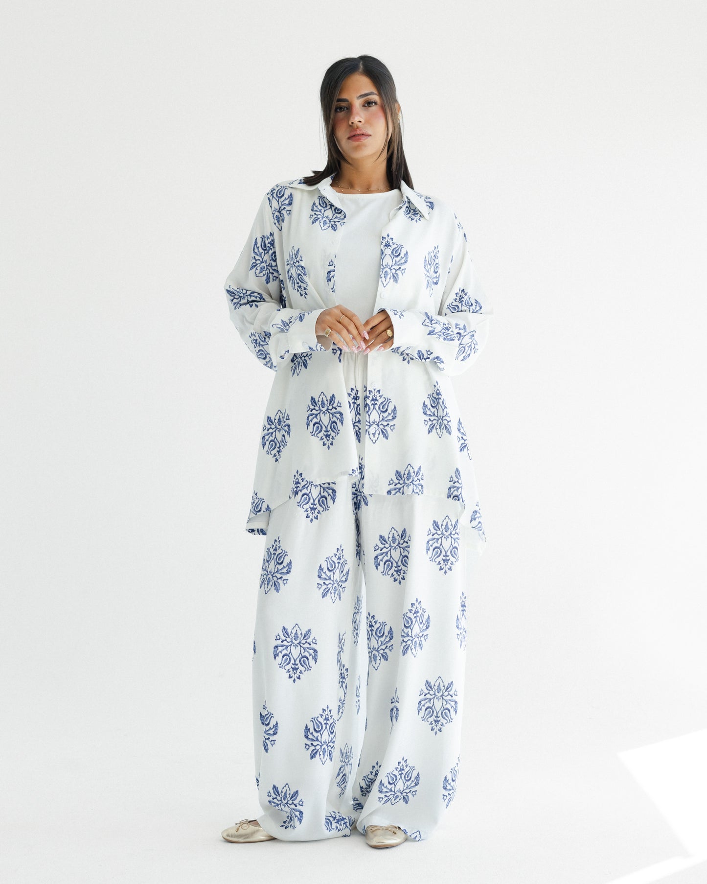 Indigo Paisley Set