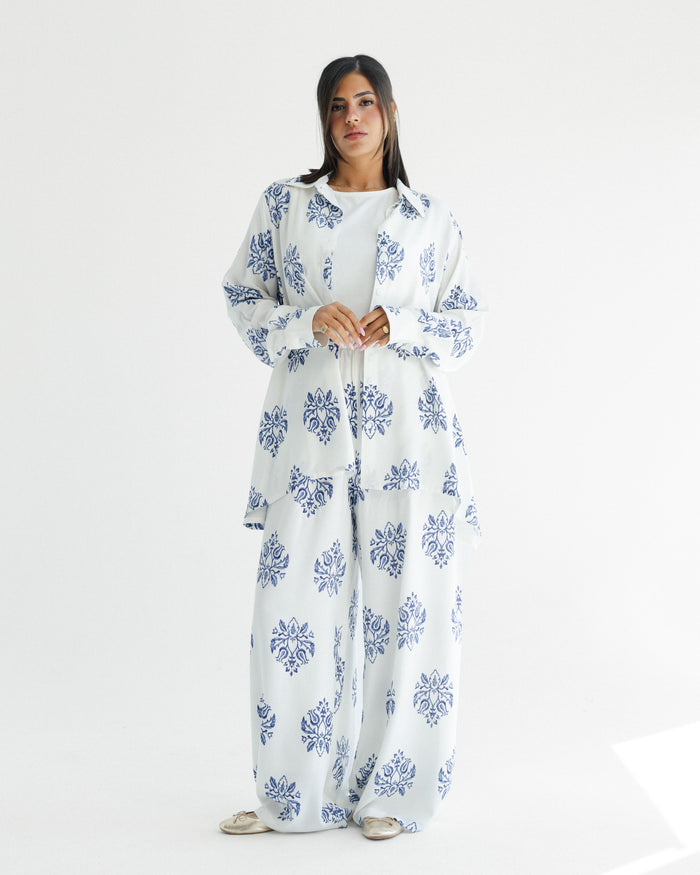 Indigo Paisley Set
