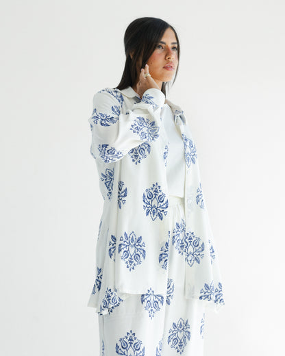 Indigo Paisley Set