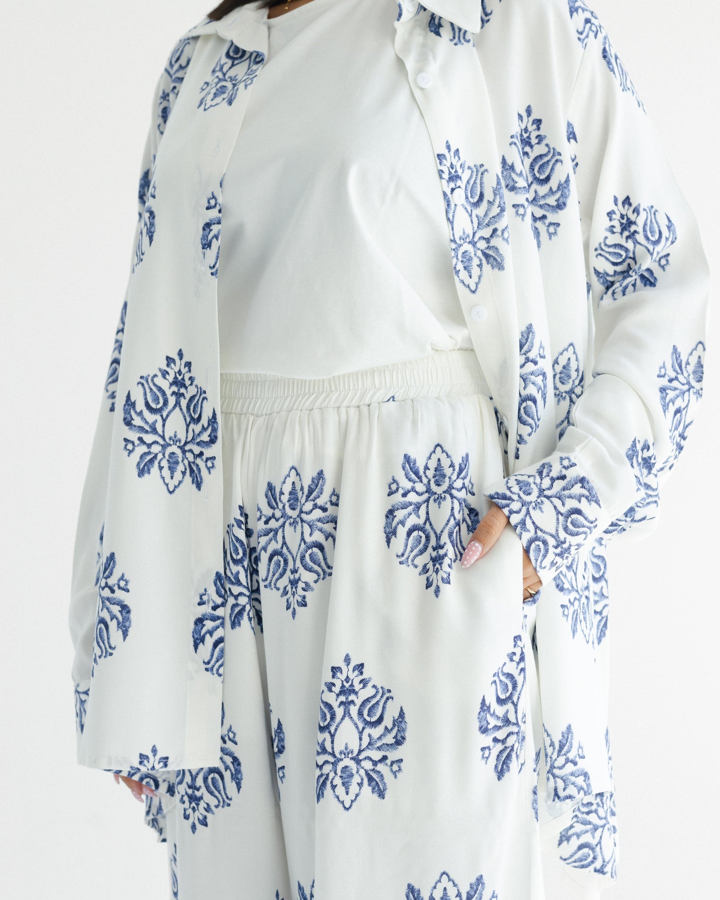 Indigo Paisley Set