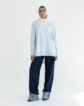 Cloud Blue Contrast Back Top