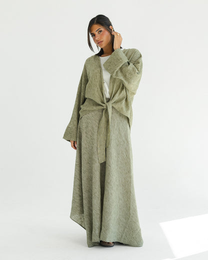 Sage Wrap Linen Set