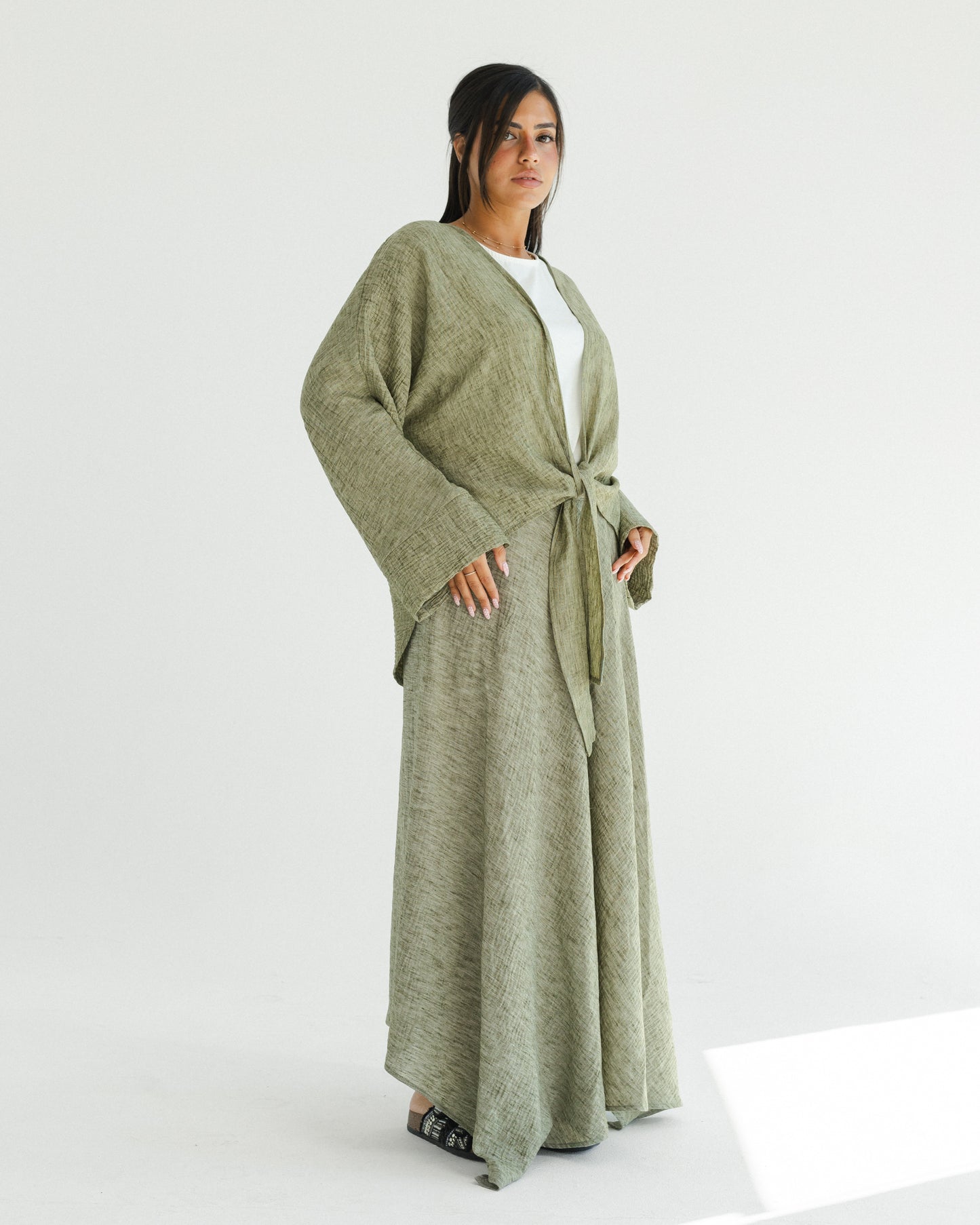 Sage Wrap Linen Set