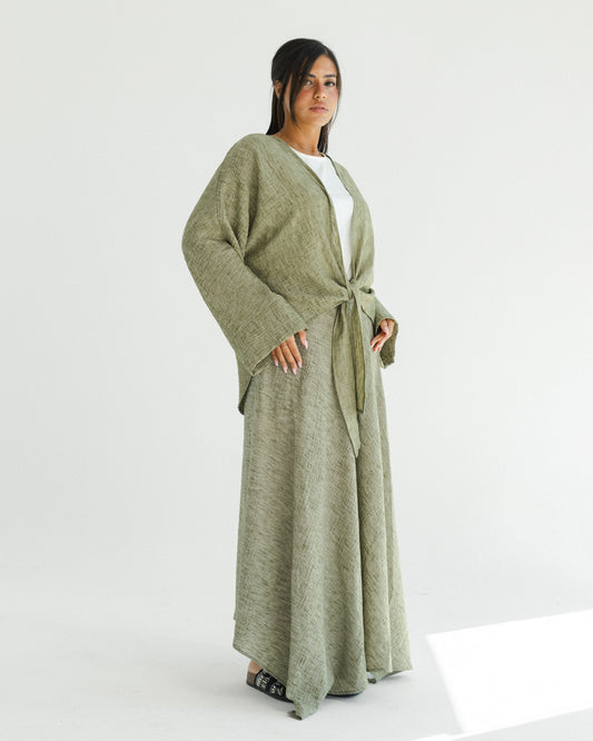 Sage Wrap Linen Set