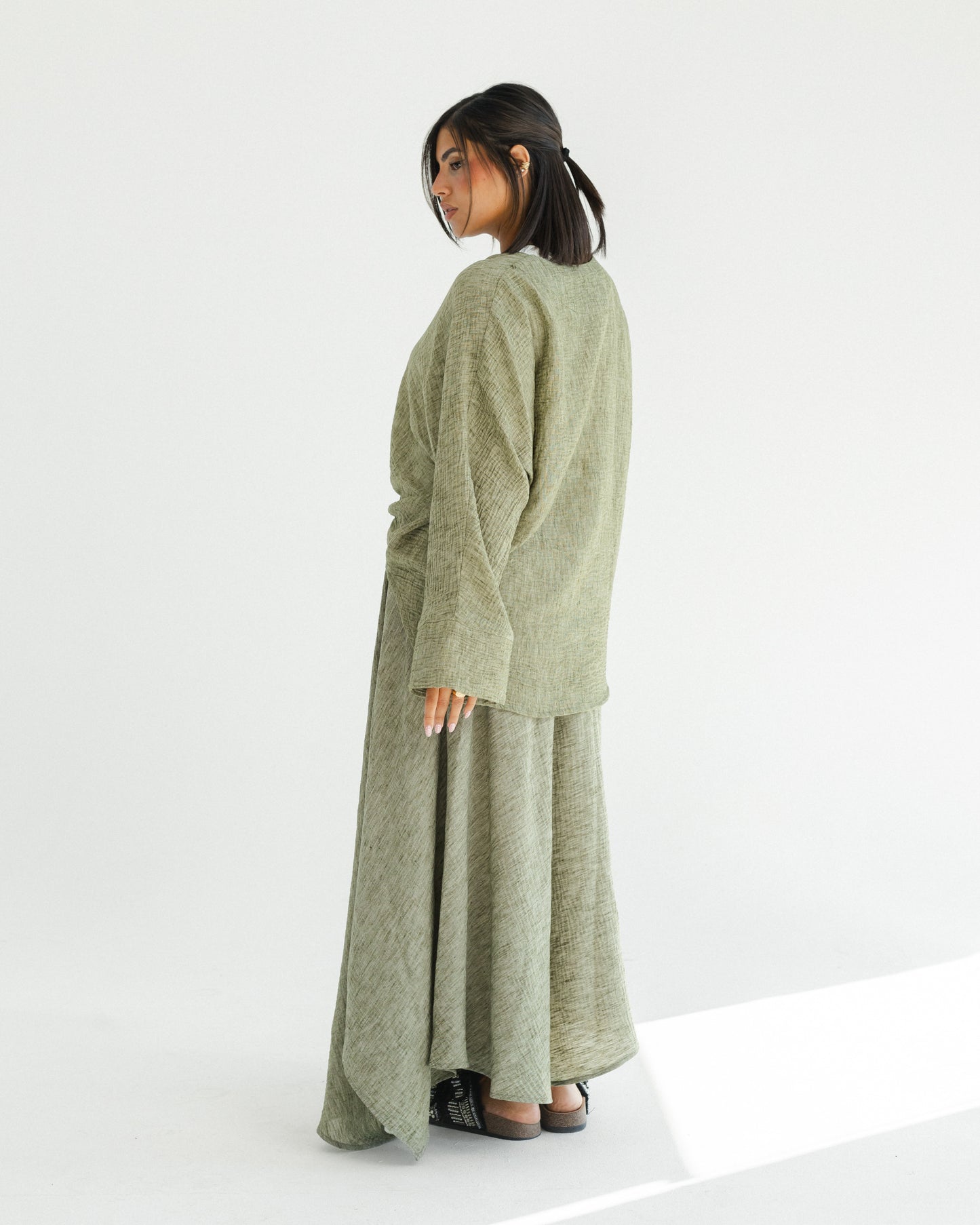 Sage Wrap Linen Set