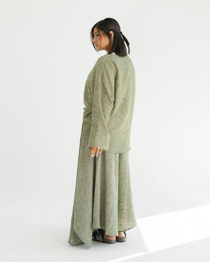 Sage Wrap Linen Set