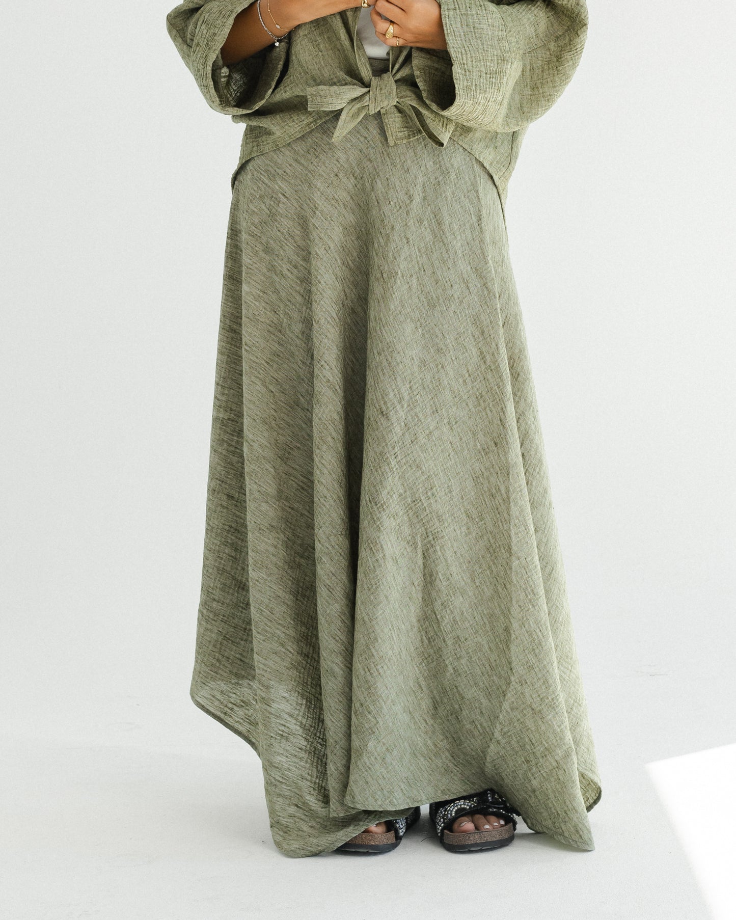 Sage Wrap Linen Set