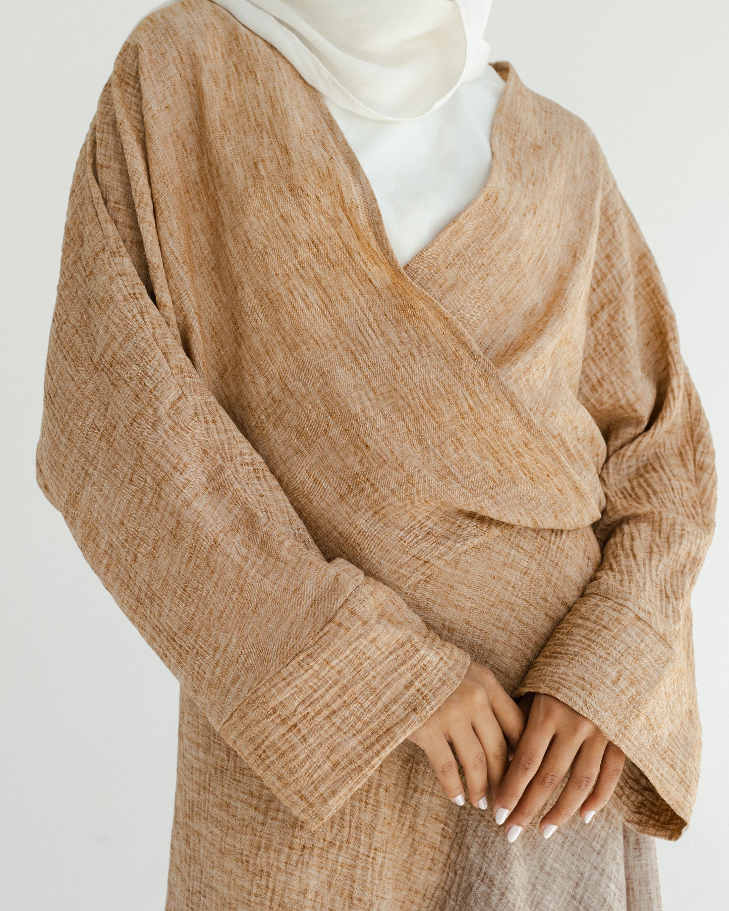 Camel Wrap Linen Set