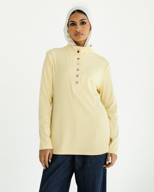 Butter Ribbed Top