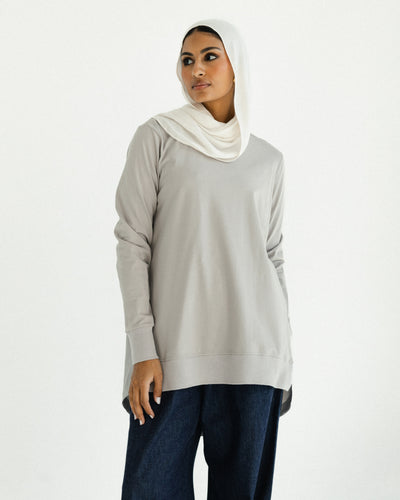 Stone Contrast Back Top