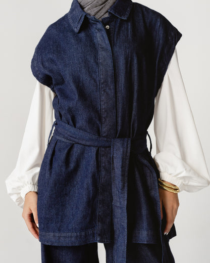 Sleeveless Denim Set