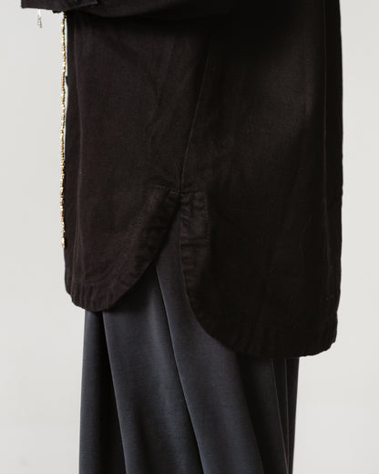 Crystal Noir Denim Jacket