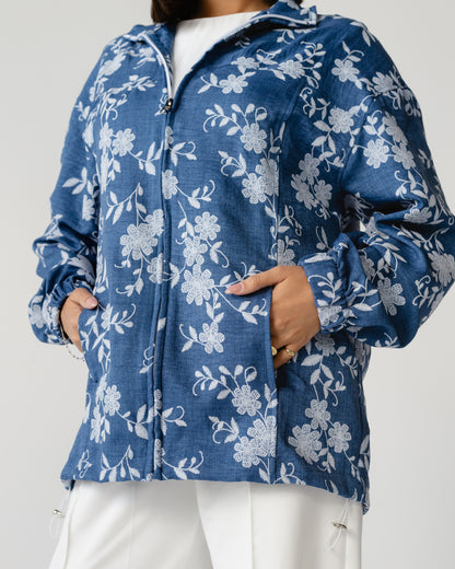 Embroidered Denim Set