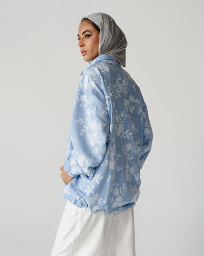 Embroidered Denim Set