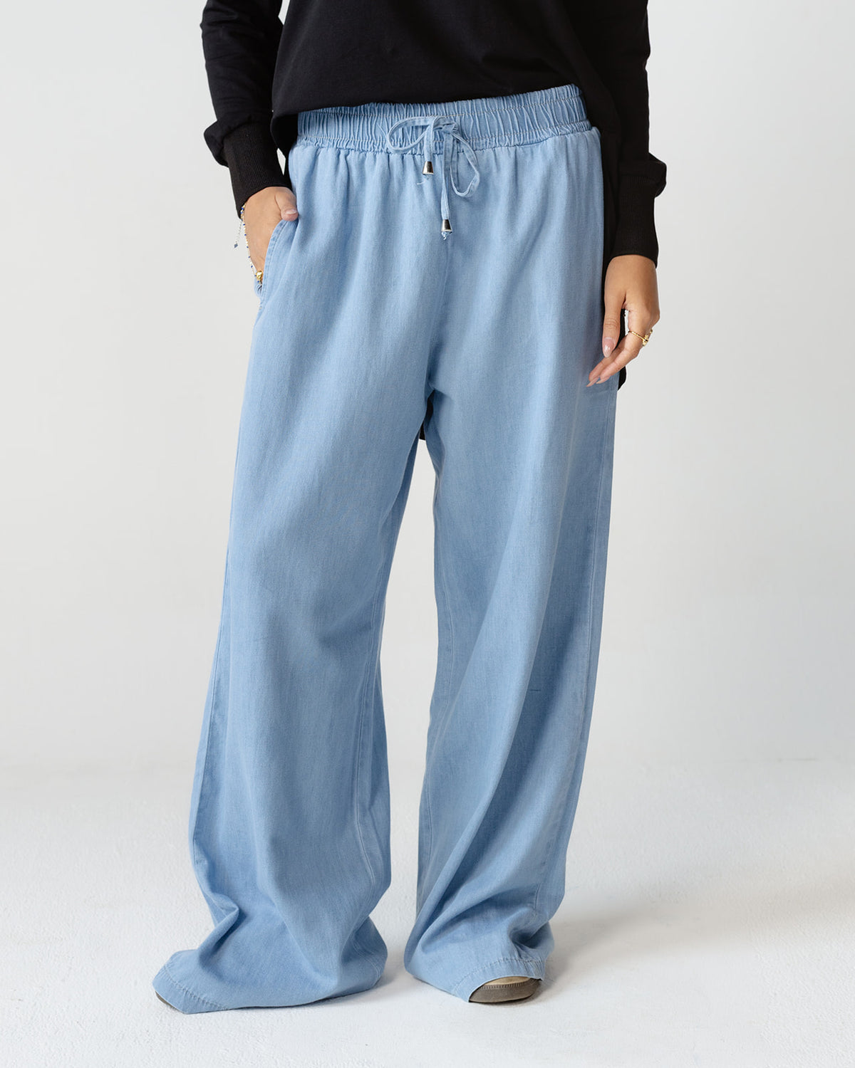 Sky Blue Breeze Wide Pants