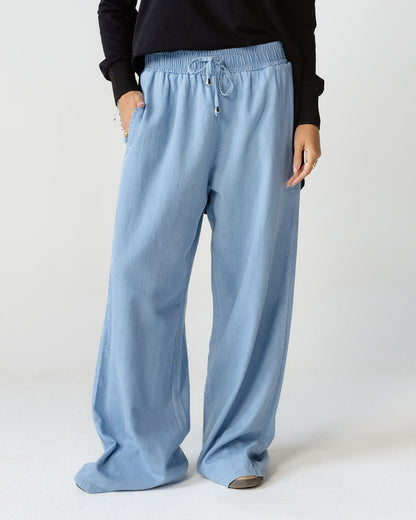 Sky Blue Breeze Wide Pants
