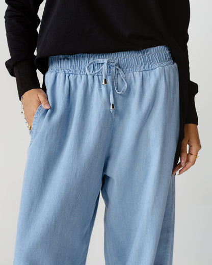 Sky Blue Breeze Wide Pants