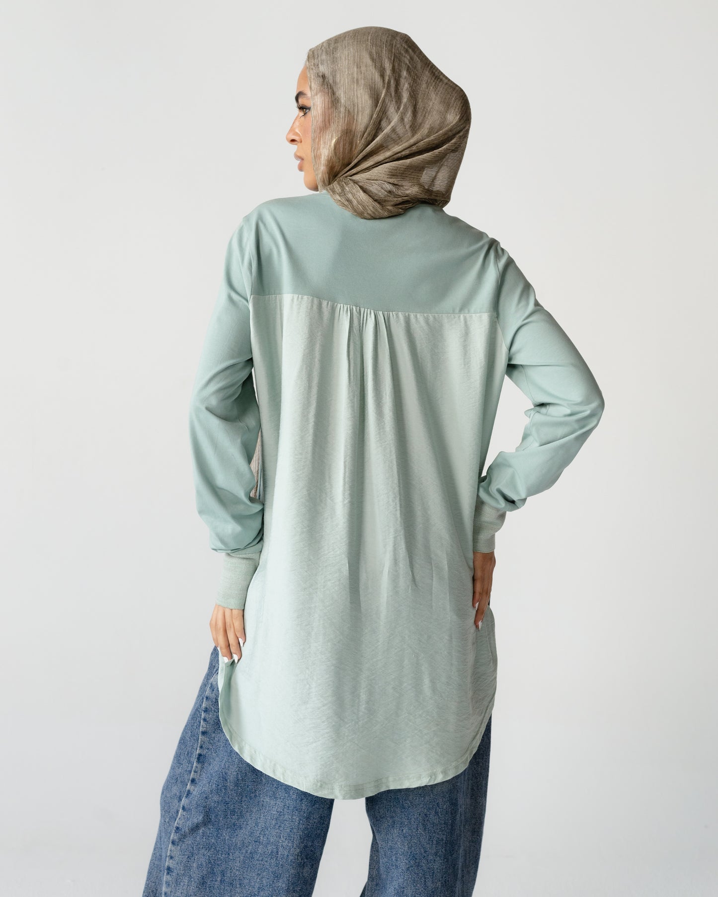 Contrast Back Top