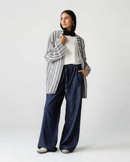 Striped Oversized Blazer