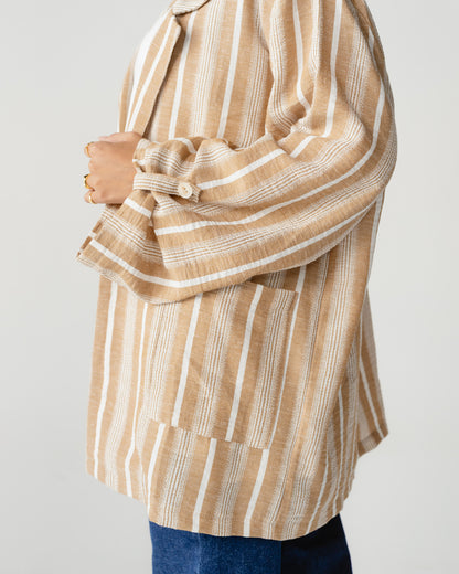 Striped Oversized Blazer