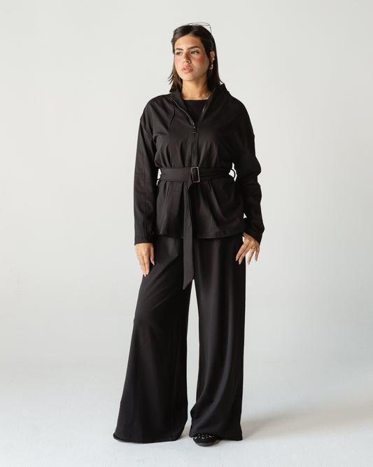 Belted Zip Set