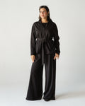 Black Belted Zip Set