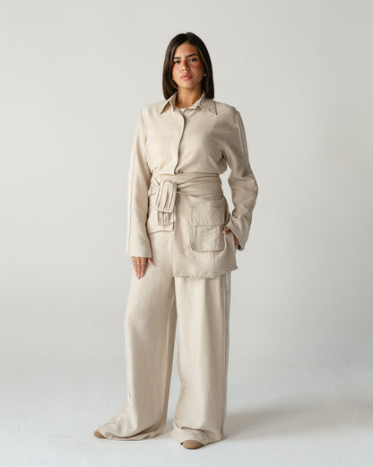 Stripe Linen Co-ord Set