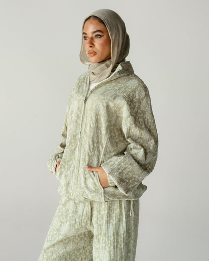 Sage Green Daisy Linen Set