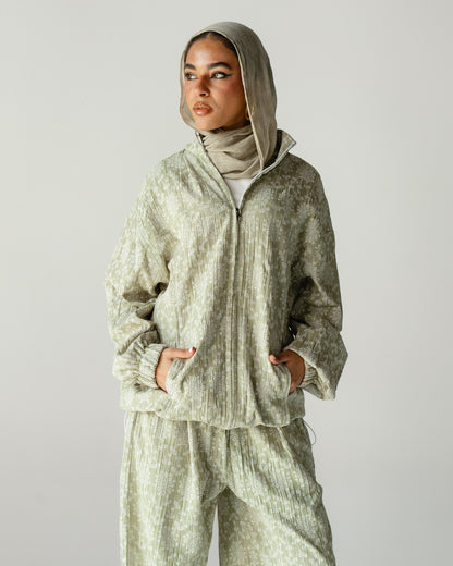 Sage Green Daisy Linen Set