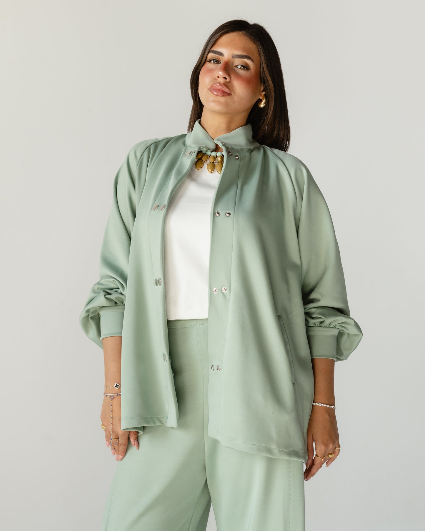 Mint Green Relaxed Snap Set