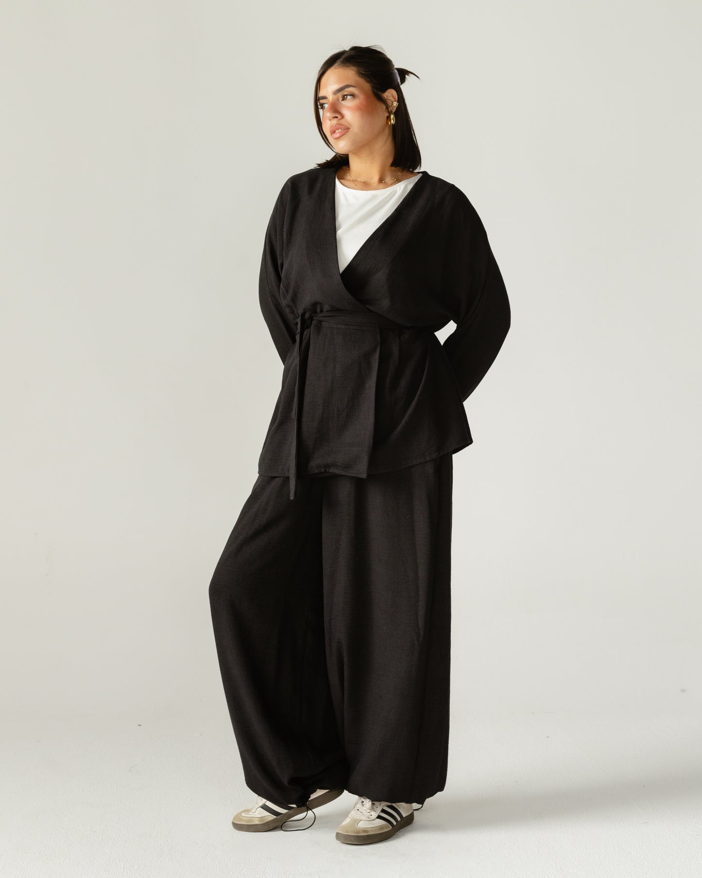 Black Wrap & Flow Set