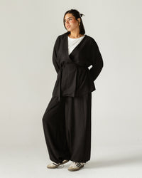 Black Wrap & Flow Set