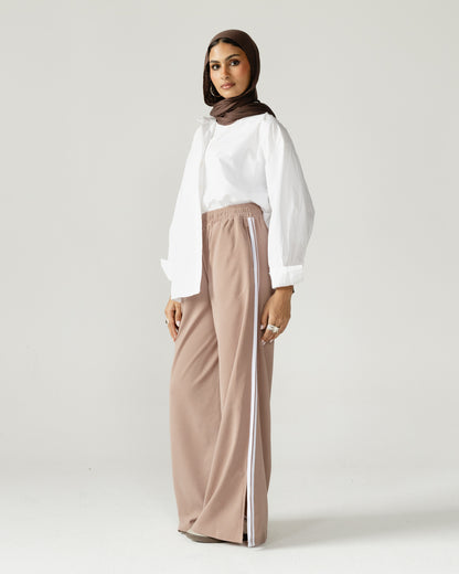 Side Stripe Wide Pants