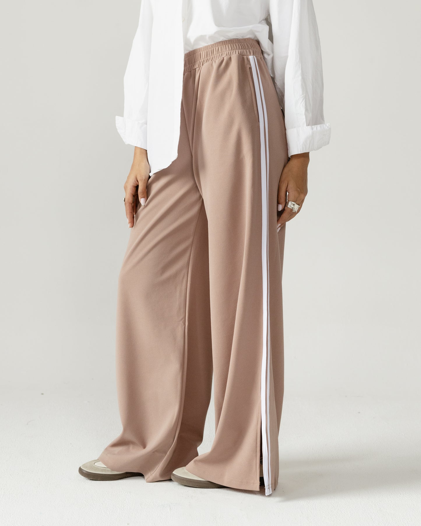 Side Stripe Wide Pants