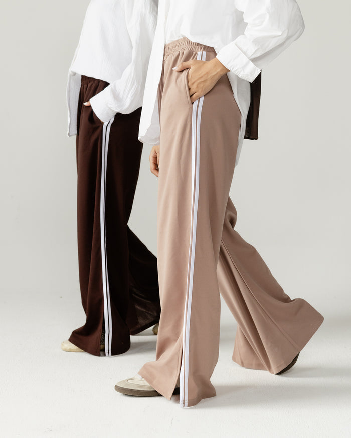 Side Stripe Wide Pants