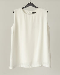 Off White Double Layer Top